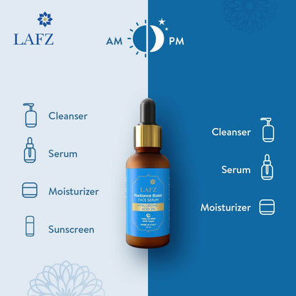 LAFZ Radiance Boost Face Serum – Hyaluronic Acid 2%. Boosts Skin Hydration and Gives a Radiant Look. Deep-Acting Formula That Smoothens Fine Lines and Wrinkles. Lightweight Non-Sticky – 30ml