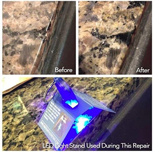Himg Grey Tones Light Cure Acrylic Repair Kit for Granite, Marble, Quartz, Tile