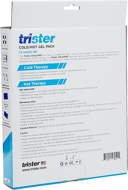 Trister Soft Cold/Hot Gel Pack Back Wrap :Ts-540Hc-Bk